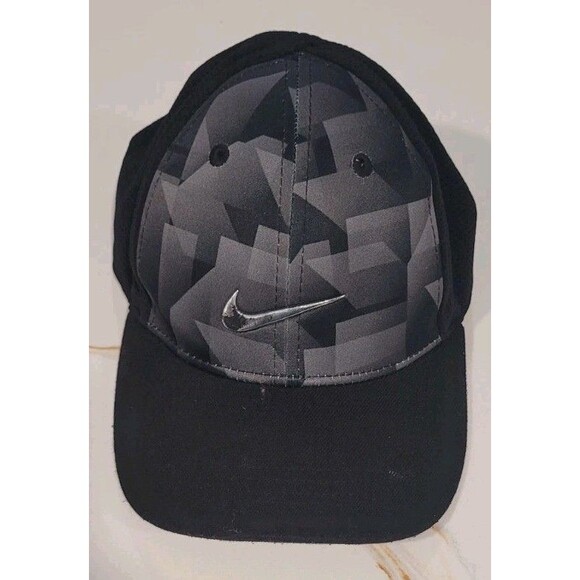 Nike True Kids 4-7 Black Gray Hat Cap Athletic Adjustable Casual Outdoors Snaps - Picture 1 of 5
